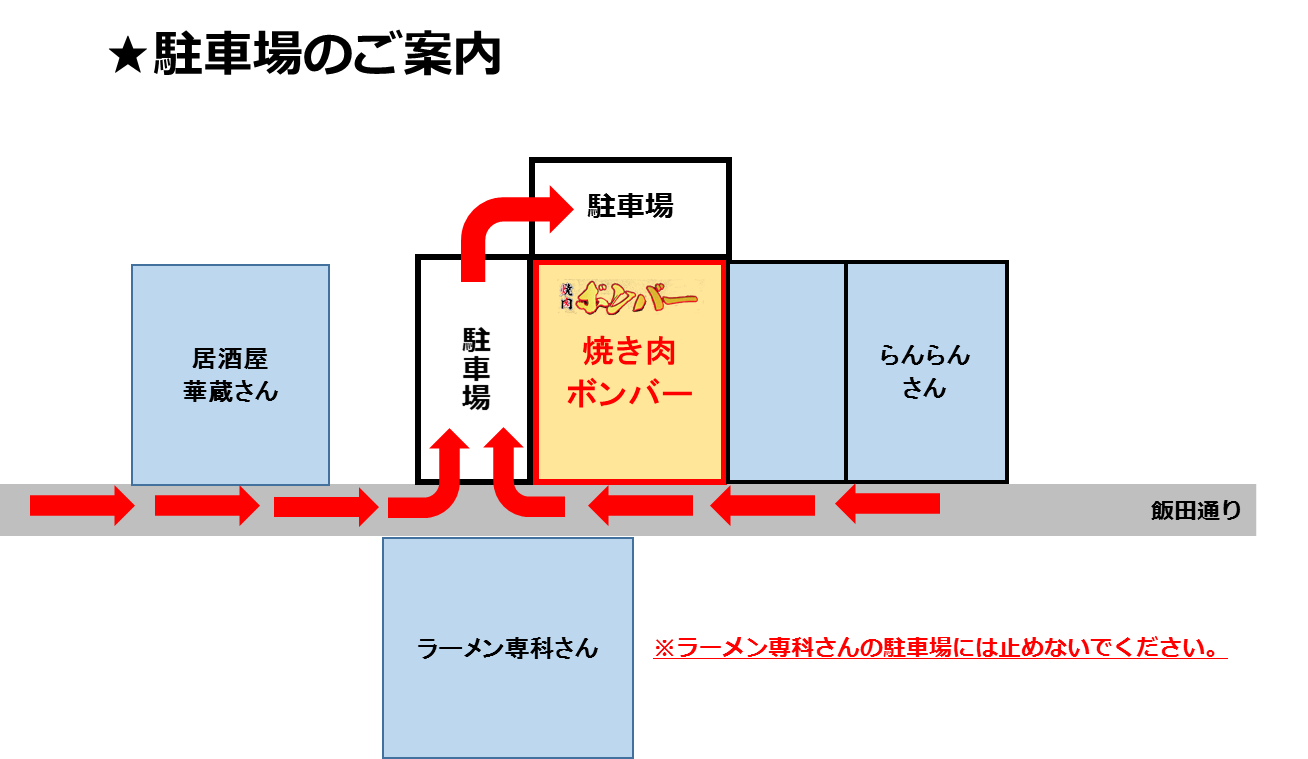 アクセス 焼き肉ボンバー